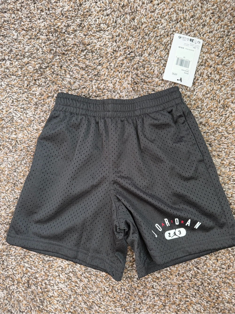 NWT!! Air Jordan Black Mesh Athletic Shorts 4T Boys